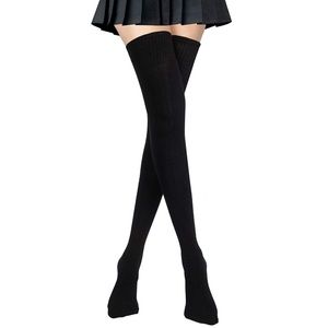 black thigh high socks!